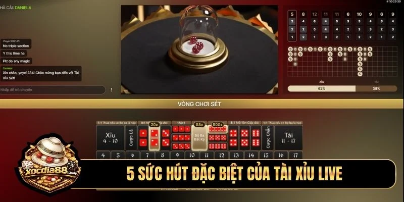 5 sức hút đặc biệt của tài xỉu live