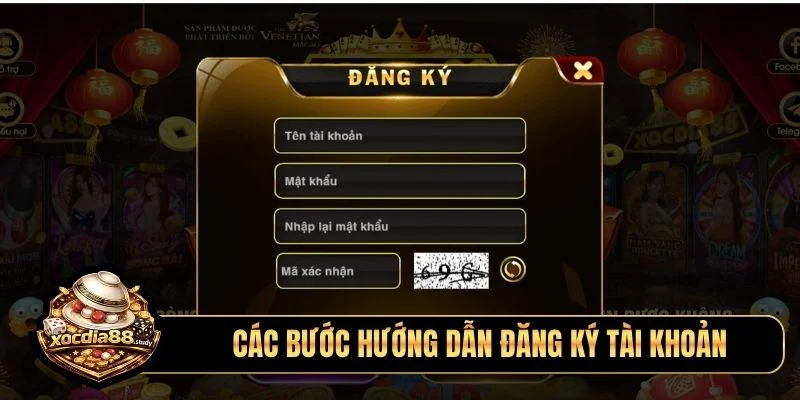 Các bước hướng dẫn đăng ký tài khoản