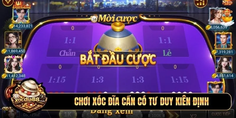 Chơi xóc đĩa cần có tư duy kiên định