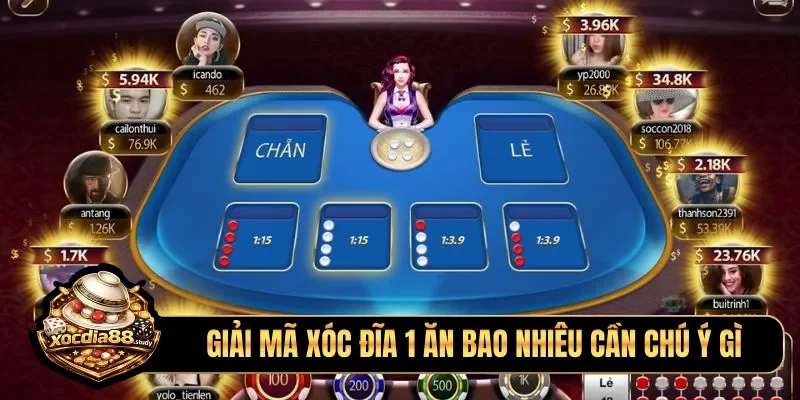 Giải mã xóc đĩa 1 ăn bao nhiêu cần chú ý gì