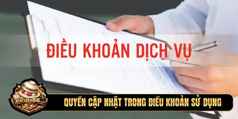 Quyền cập nhật trong điều khoản sử dụng