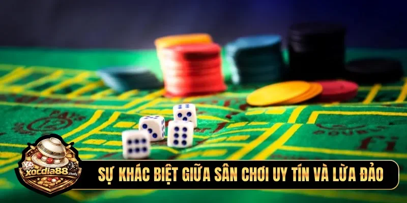 Sự khác biệt giữa sân chơi uy tín và lừa đảo