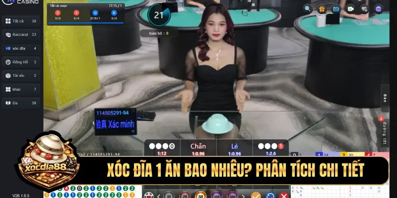 Xóc đĩa 1 ăn bao nhiêu? Phân tích chi tiết